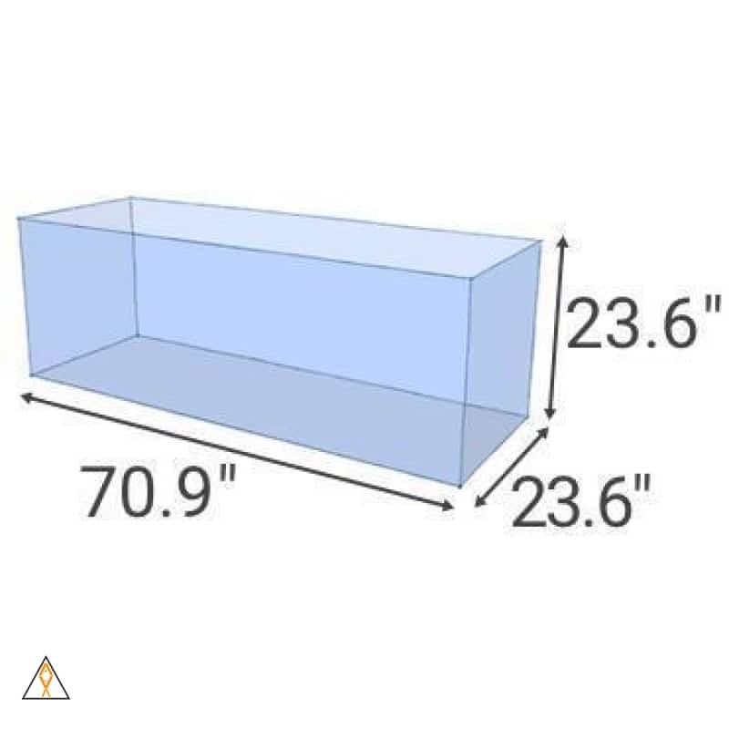 UNS 180U Ultra Clear Rimless Aquarium (156 GAL) - Ultum Nature Systems