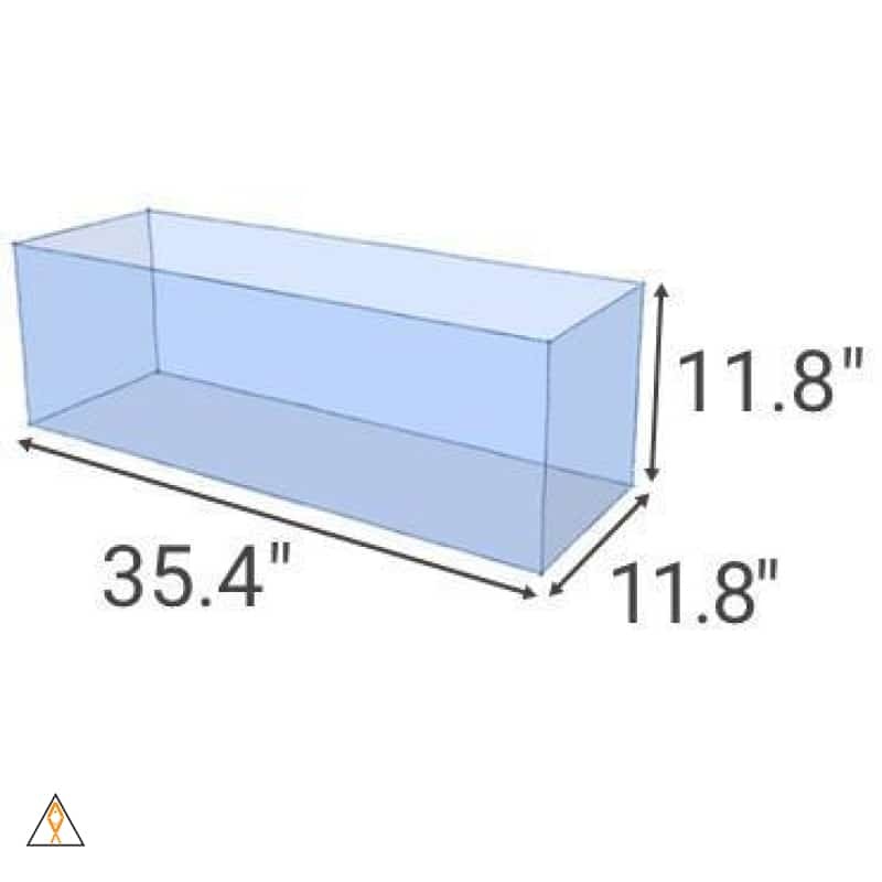 UNS 90L Ultra Clear Rimless Aquarium (21 GAL) - Ultum Nature System