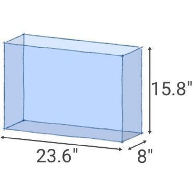 HCA-12GT (12.7 GAL) Rimless Low-Iron Aquarium - AquaTop HCA-12GT (12.7 GAL)