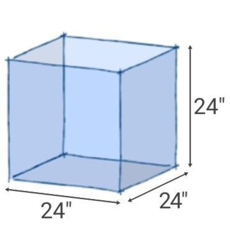 Majestic (60 GAL) Rimless Glass Cube Aquarium - Mr. Aqua