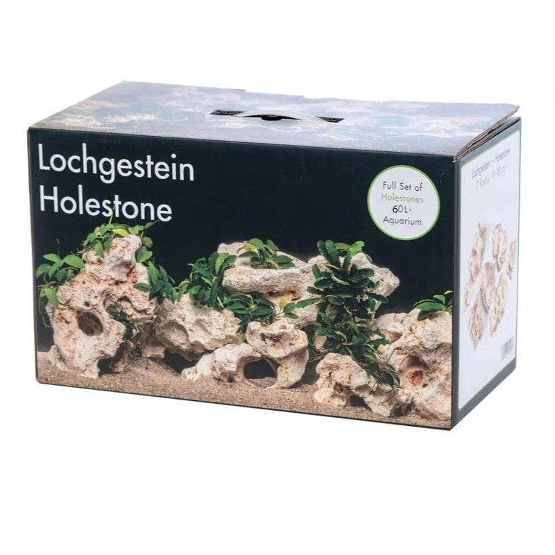 Multi Hole Stone Deco Set - 60L Aquarium