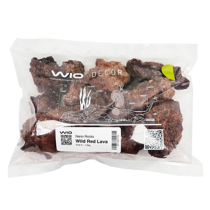 Wio Red Lava Nano Rocks - 1.5kg