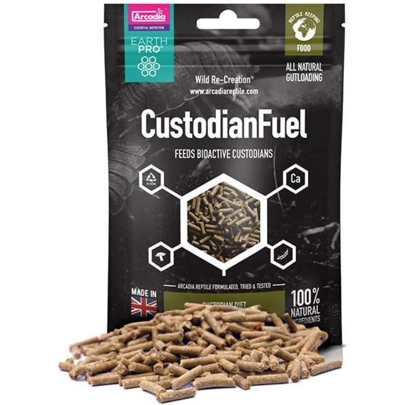 Arcadia EarthPro Custodian Fuel 80g Springtail Food woodlice bio-active Springtail Food woodlice bio-active