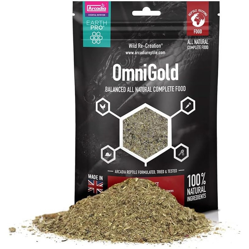 Arcadia EarthPro Omni Gold, 300g | Complete Diet For Bearded Dragons, Tegus, BTS