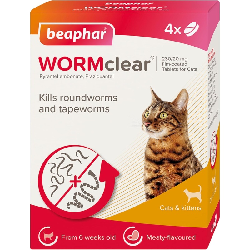 Beaphar WORMclear Tablets Cat 4 tabs