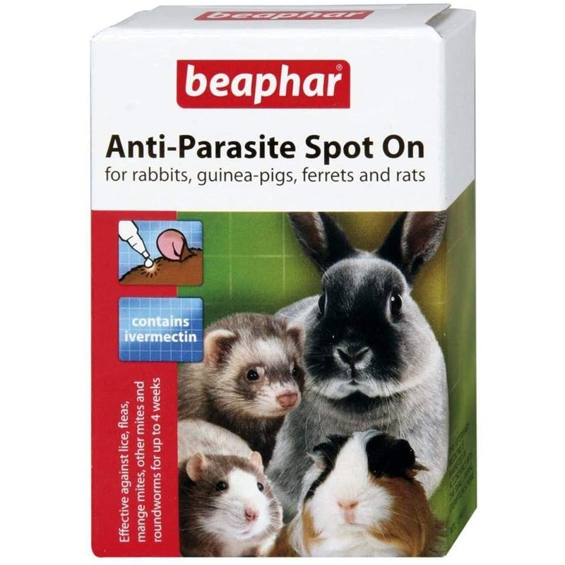 Beaphar Anti- Spot On Anti-Infection for Rabbit & Guinea Pigs 4 Pipettes