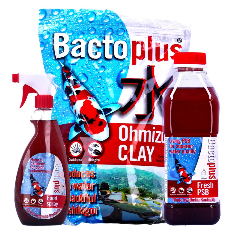 Colombo BactoPlus Fresh PSB 2L, 500ml Spray & Ohmizu 2.5L Pond Water Treatment