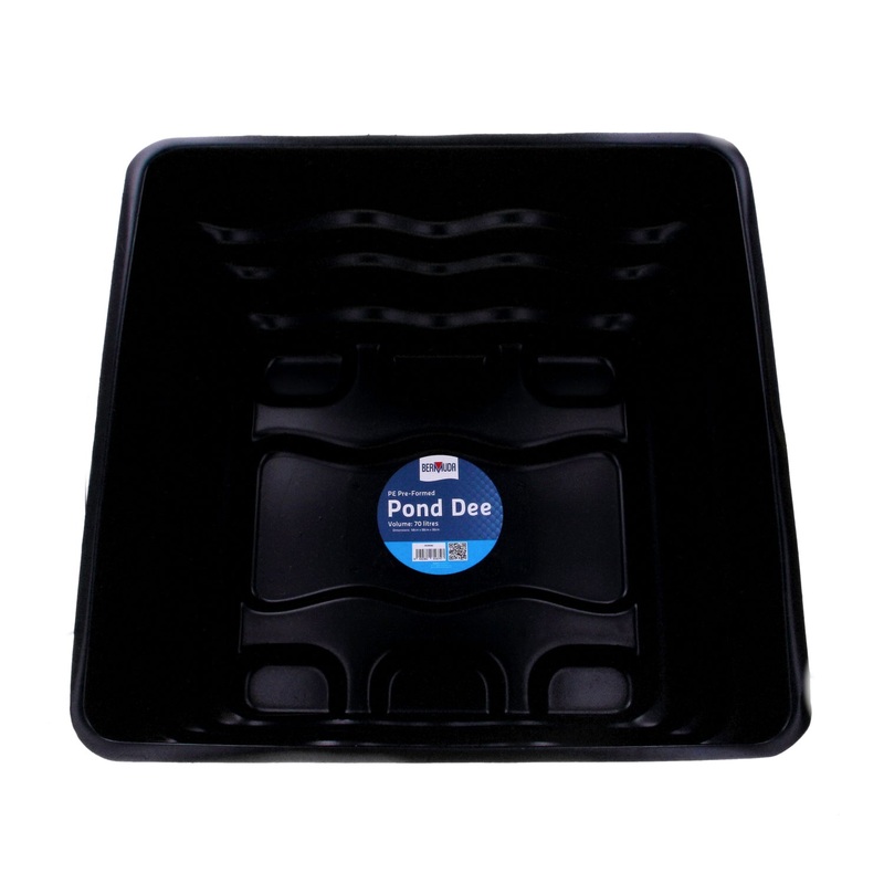 Bermuda Pre-Formed Pond Garden Moulded Plastic Pool Dee 70Lt