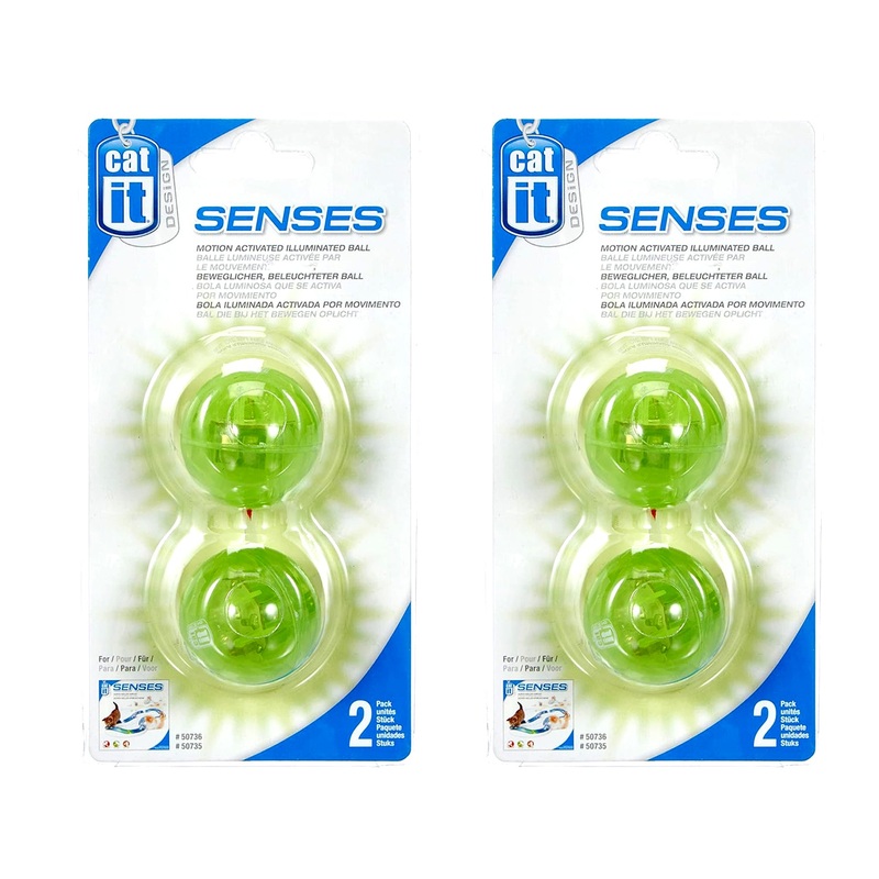 Catit Senses 4 Illuminated Balls Interactive Cat Toy