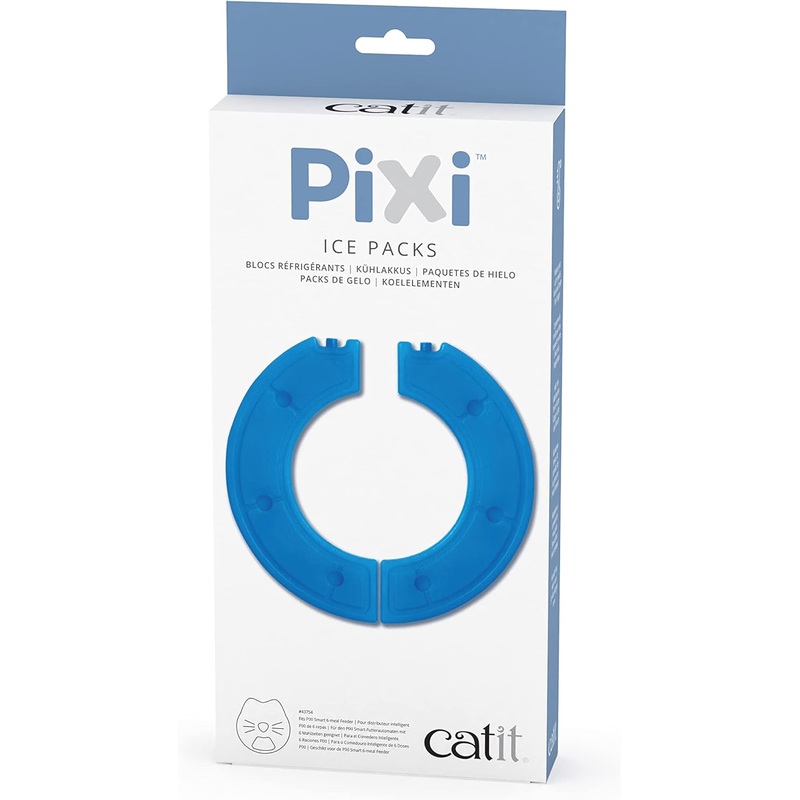 Catit Pixi Smart 6 Meal Feeder Replacement Ice Pack, Keeps the cat food fresh