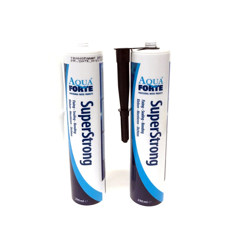 AquaForte Fix & Seal 290ml  Black & Clear Aquarium Sealant