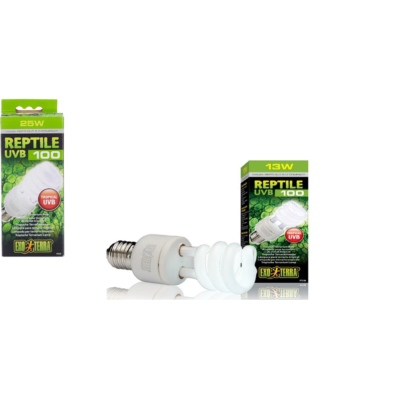 Exo Terra Reptile White UVB 100 Terrarium Bulb