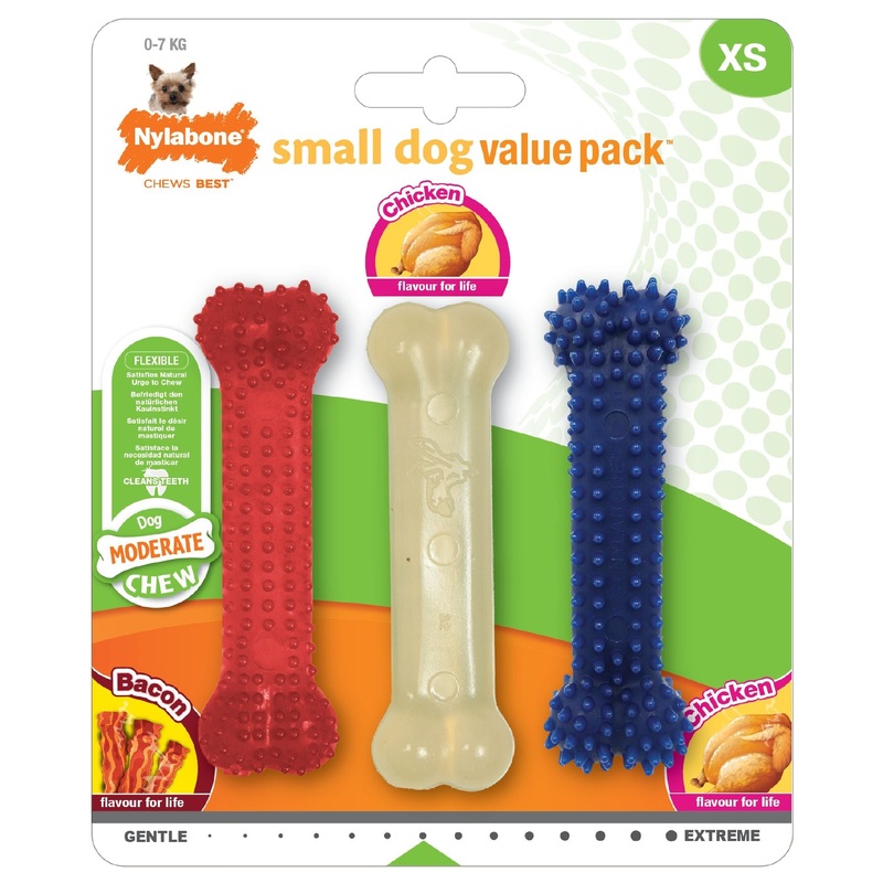 Nylabone Small Dog Value Pack Chew Toy