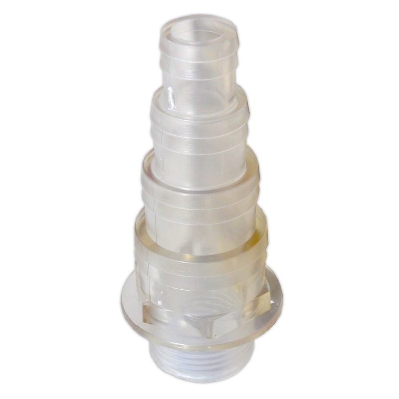 Clear Threaded 1" Hosetail