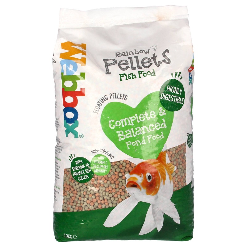Webbox Rainbow Mixed Pond Pellets 10kg