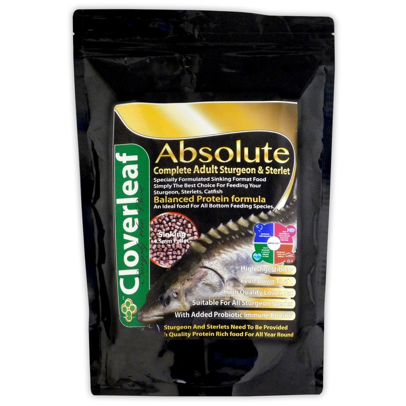Cloverleaf Sturgeon/Sterlet Sinking Pellets - Adult
