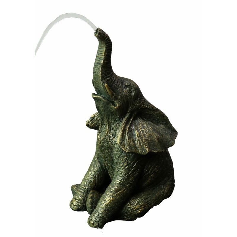Bermuda Elephant Water Feature Spitter