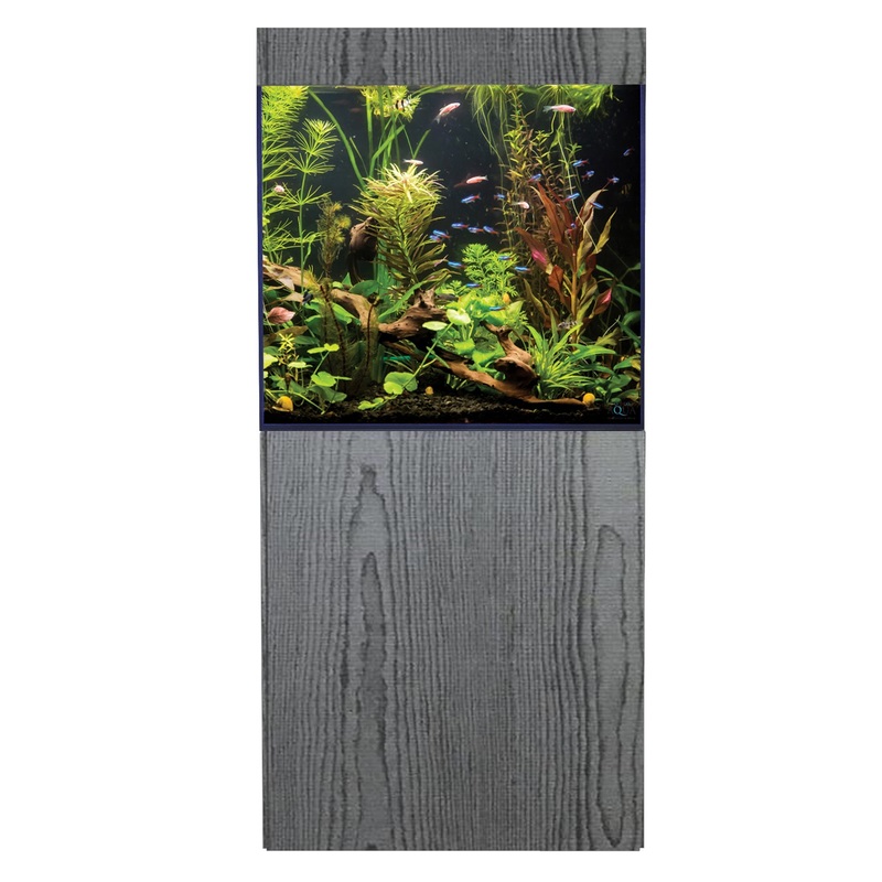 D-D Aqua-Pro Freshwater 600 CUBE Tank & Cabinet (Carbon Oak)