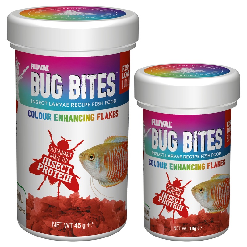 Fluval Bug Bites Color Enhancing Flakes