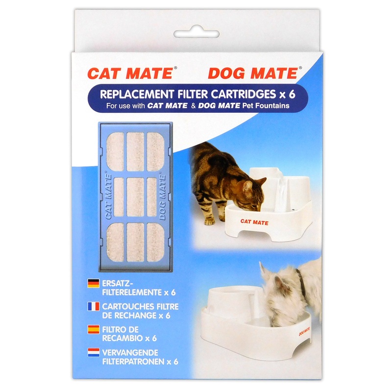 Pet Mate Replacement Filter Cartridges x6