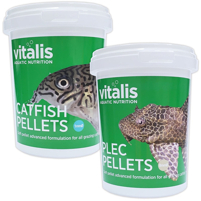 Vitalis Catfish Pellets XS 260g & Plec Pellets (8mm) 300g Twin Pack