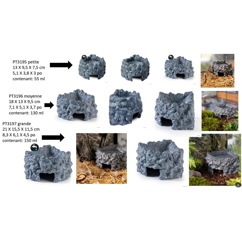 Exo Terra Moisture Ceramic Corner Reptile Home