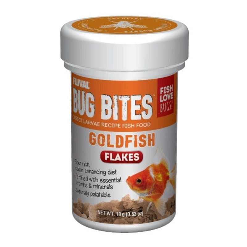 Fluval Bug Bites Goldfish Flakes, 18g