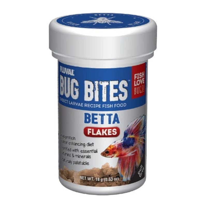 Fluval Bug Bites Betta Flakes, 18g