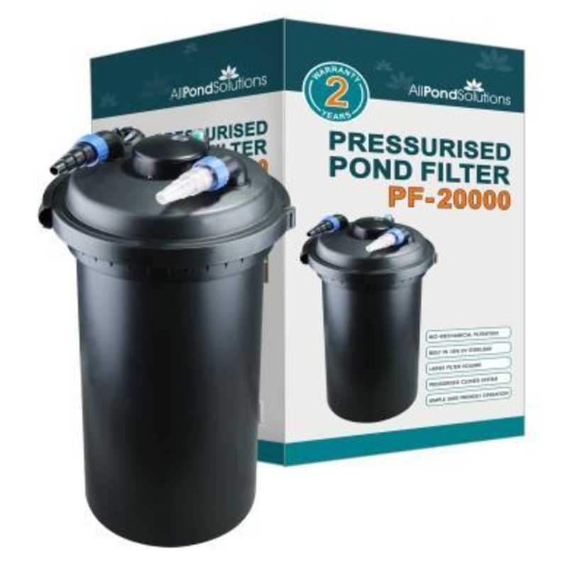 20000L Pressurised Pond Filter 18w UV PF-20000