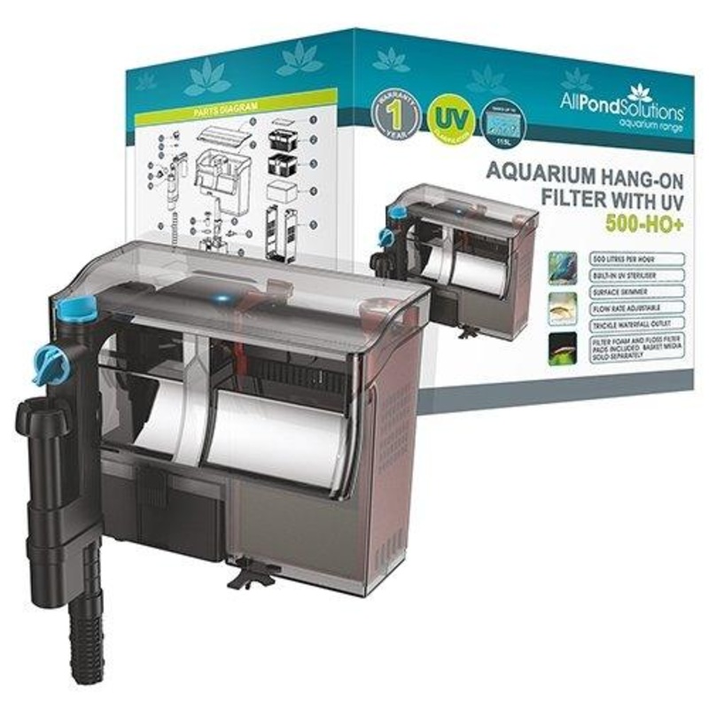 Aquarium Hang on Filter 500 L/H + 5W UV