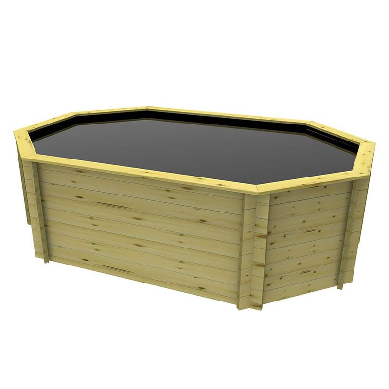 The Garden Timber Company Wooden Koi Pond 12 x 8ft
