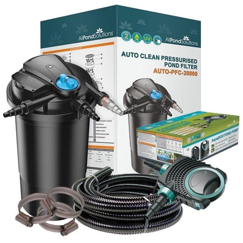 20000L Pressurised Pond Filter Kit AUTO-PFC-20000-KIT