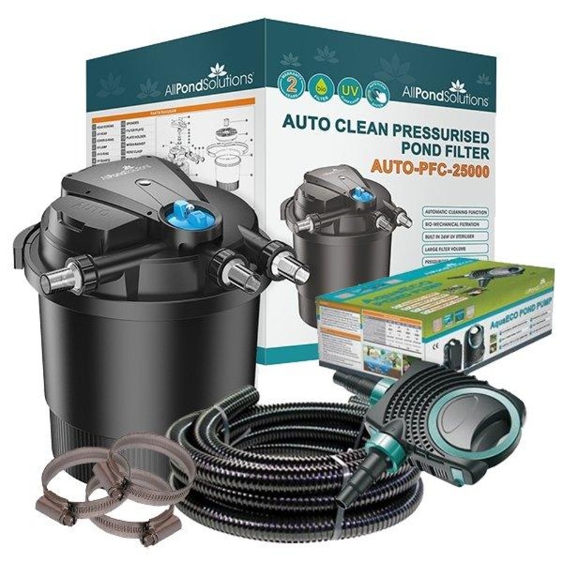 25000L Pressurised Pond Filter Kit AUTO-PFC-25000-KIT