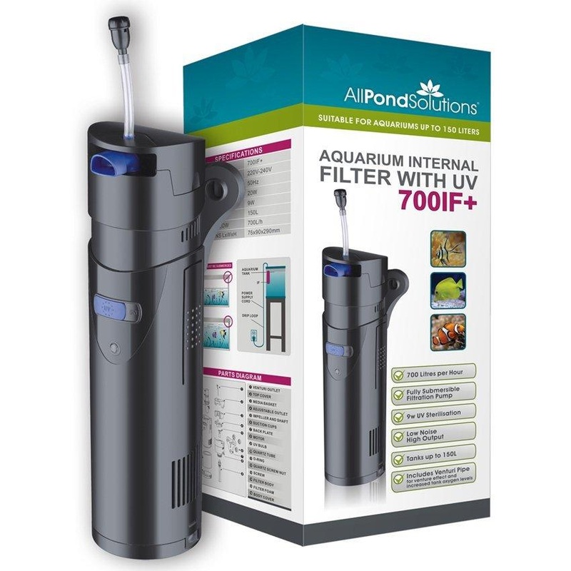 700L/H Aquarium Internal Filter with 9w UV 700IF+