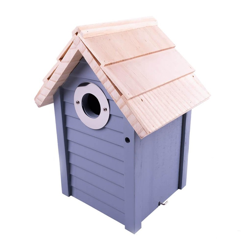 AllPetSolutions Beach Hut Bird Nest Box, Blue