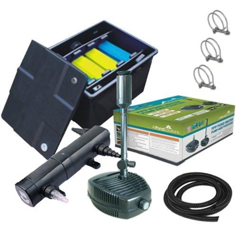 6000L Pond Box Filter / FPP-3500 L/H Pond Pump / 18w UV