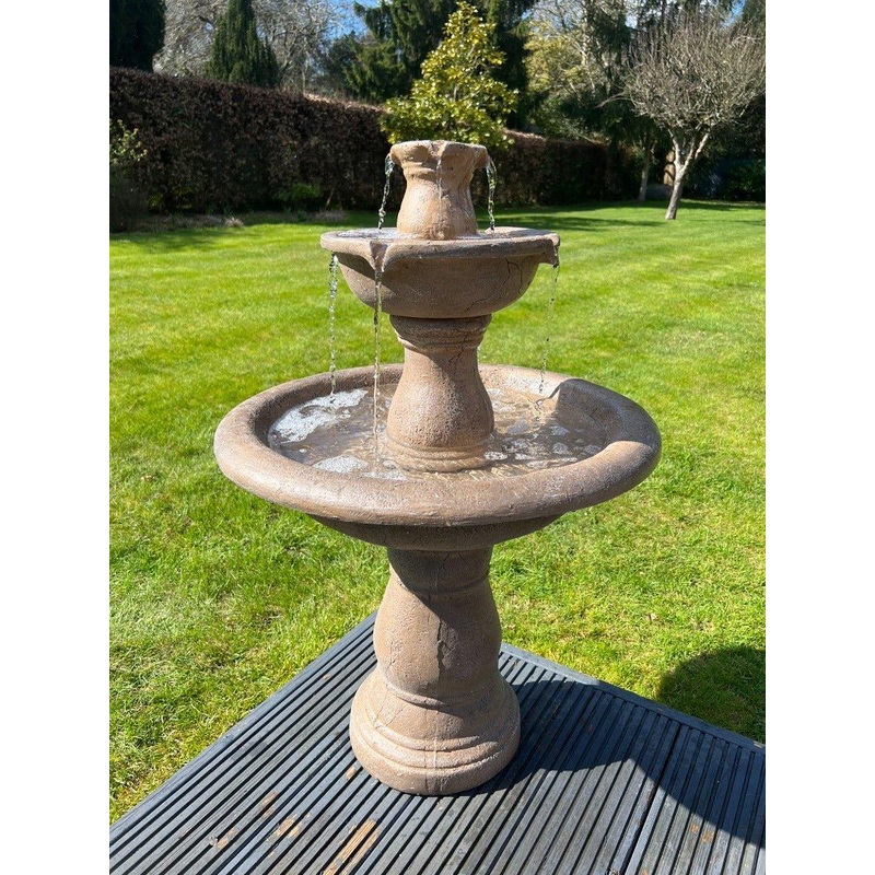 Antique Stone Effect Classic 3 Tier Water Fountain Feature