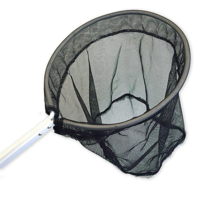 Pond Fish Catch Nets Circular Black - 93cm Handle