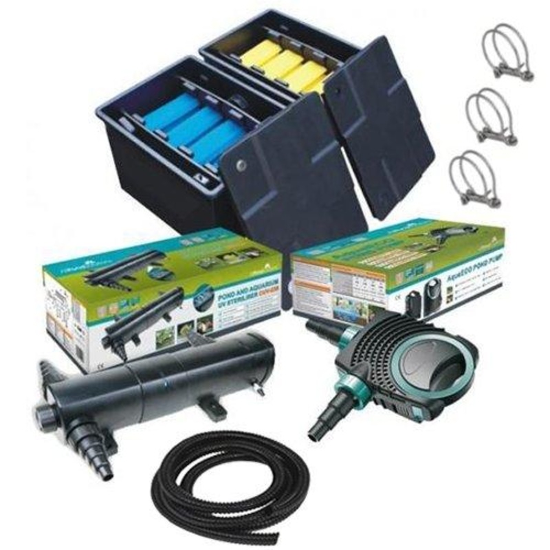 12000L Pond Box Filter 10000 Pond Pump 36w UV Kit