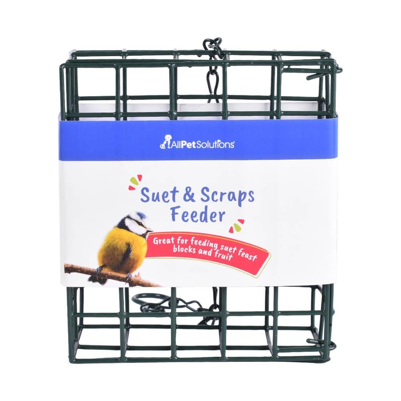 AllPetSolutions Bird Suet Feeder, Metal (1x1" Mesh)