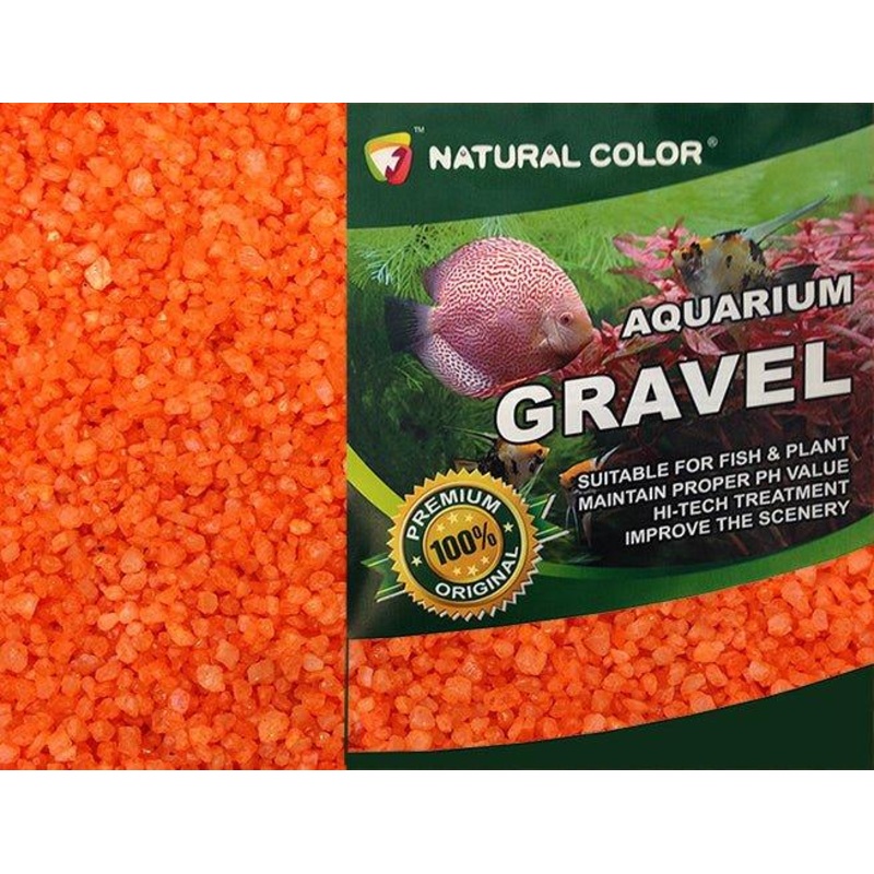 Aquarium Fish Tank Orange Gravel 4 - 6mm 5kg