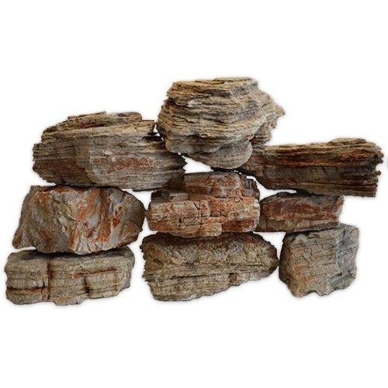 Natural Aquarium Red Sandstone Aquascaping Rock - 20Kg Box