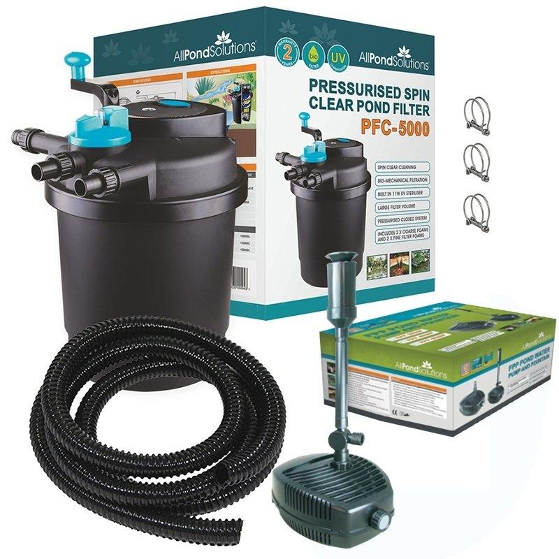 Pressurised Pond Filter PFC-5000 KIT - With FPP 3500L/H Pump