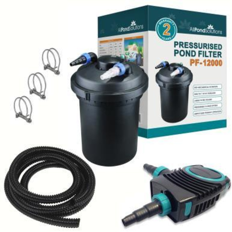 12000L Pressurised Pond Filter Kit PF-12000-KIT