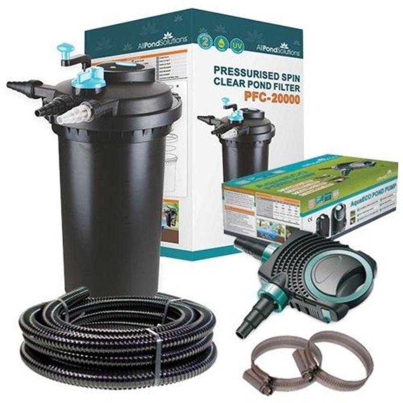 20000L Pressurised Pond Filter Easy Clean PFC-20000-ECOKIT