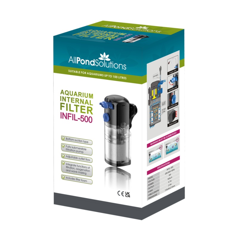 500L/H Aquarium Internal Filter INFIL-500