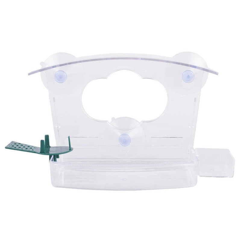AllPetSolutions Clear Plastic Window Bird Feeder