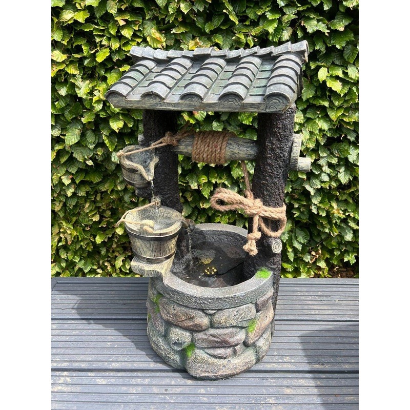Wishing Well Water Feature with LED Light