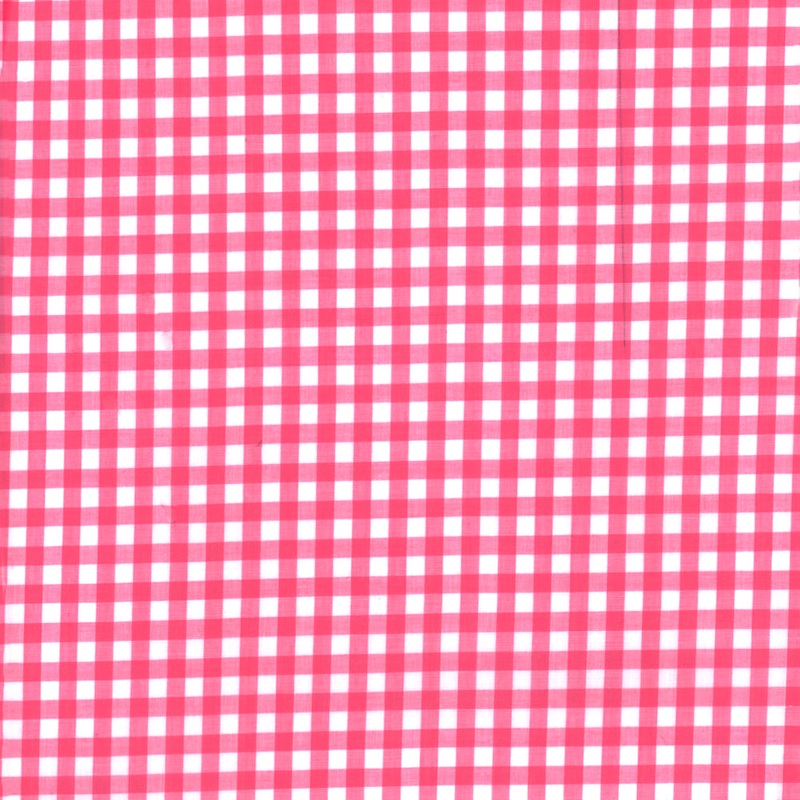 Gingham 1/4 Inch - Bright Pink