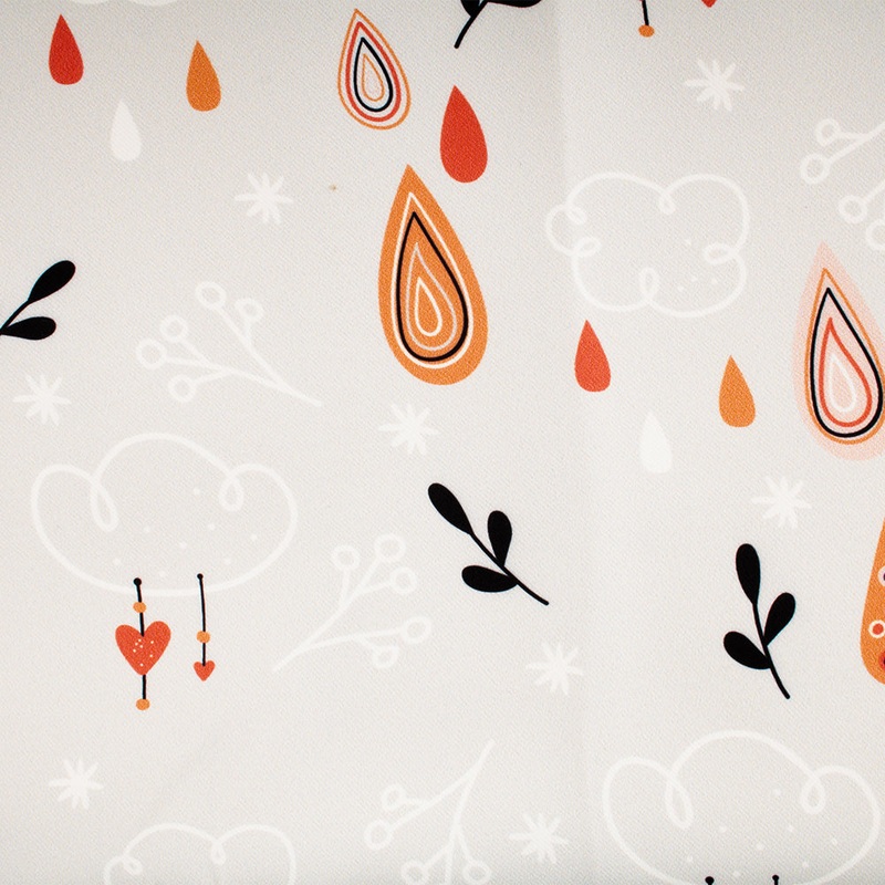 Home Decor Fabric - Petite Coccinelle - Rain - Grey